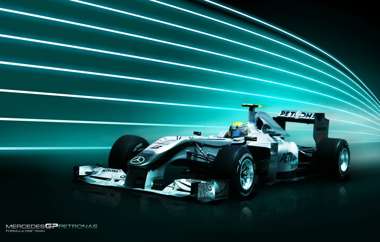 Photo wallpaper Formula-1, Mercedes GP, Nico Rosberg