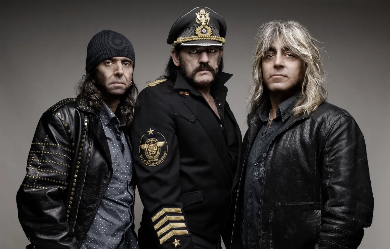 Photo wallpaper rock, hard rock, Mikkey Dee, Motorhead, Phil Campbell, Lemmy Kilmister, heavy metal