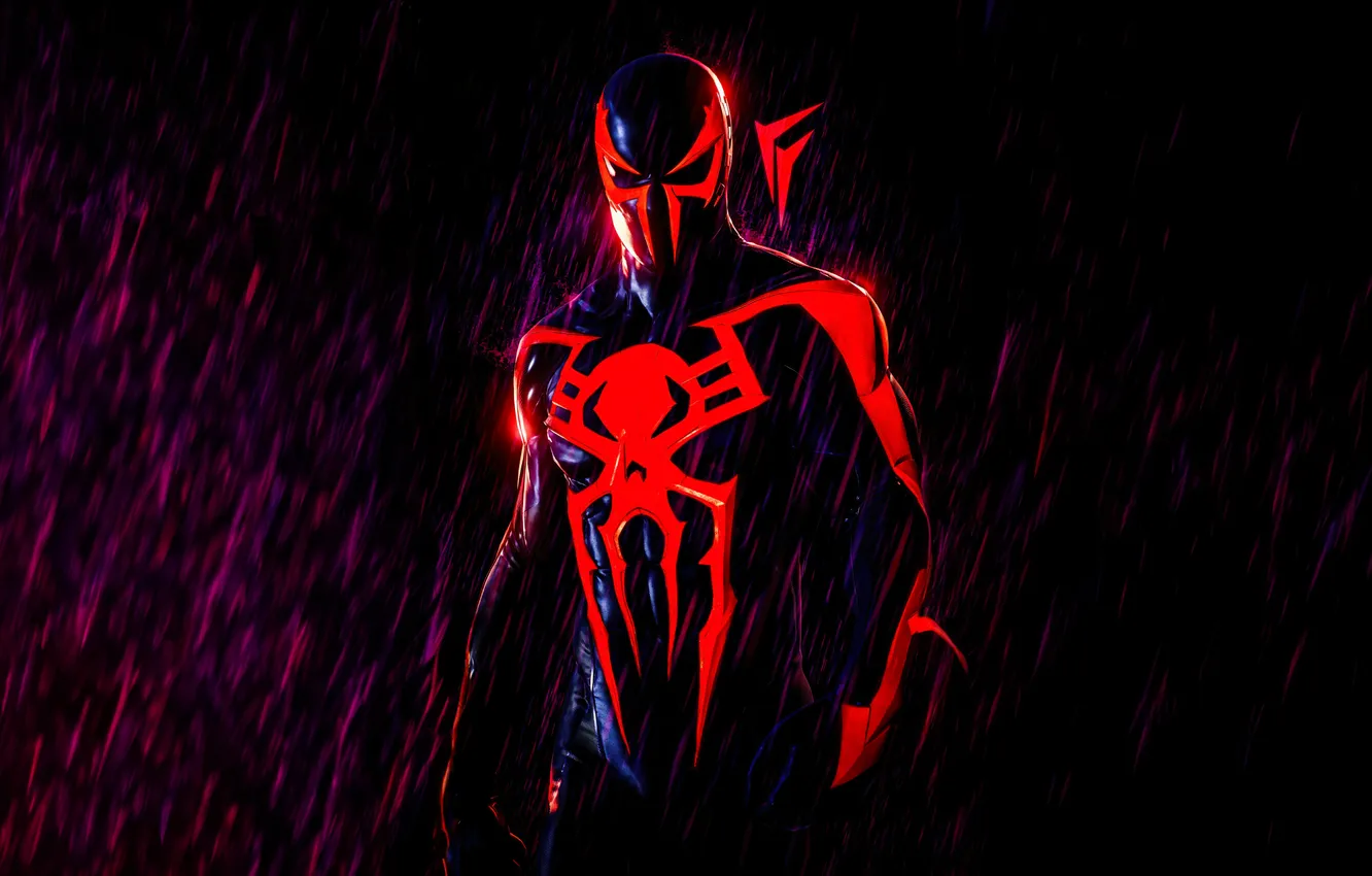Photo wallpaper dawn, new, Spiderman, 2099