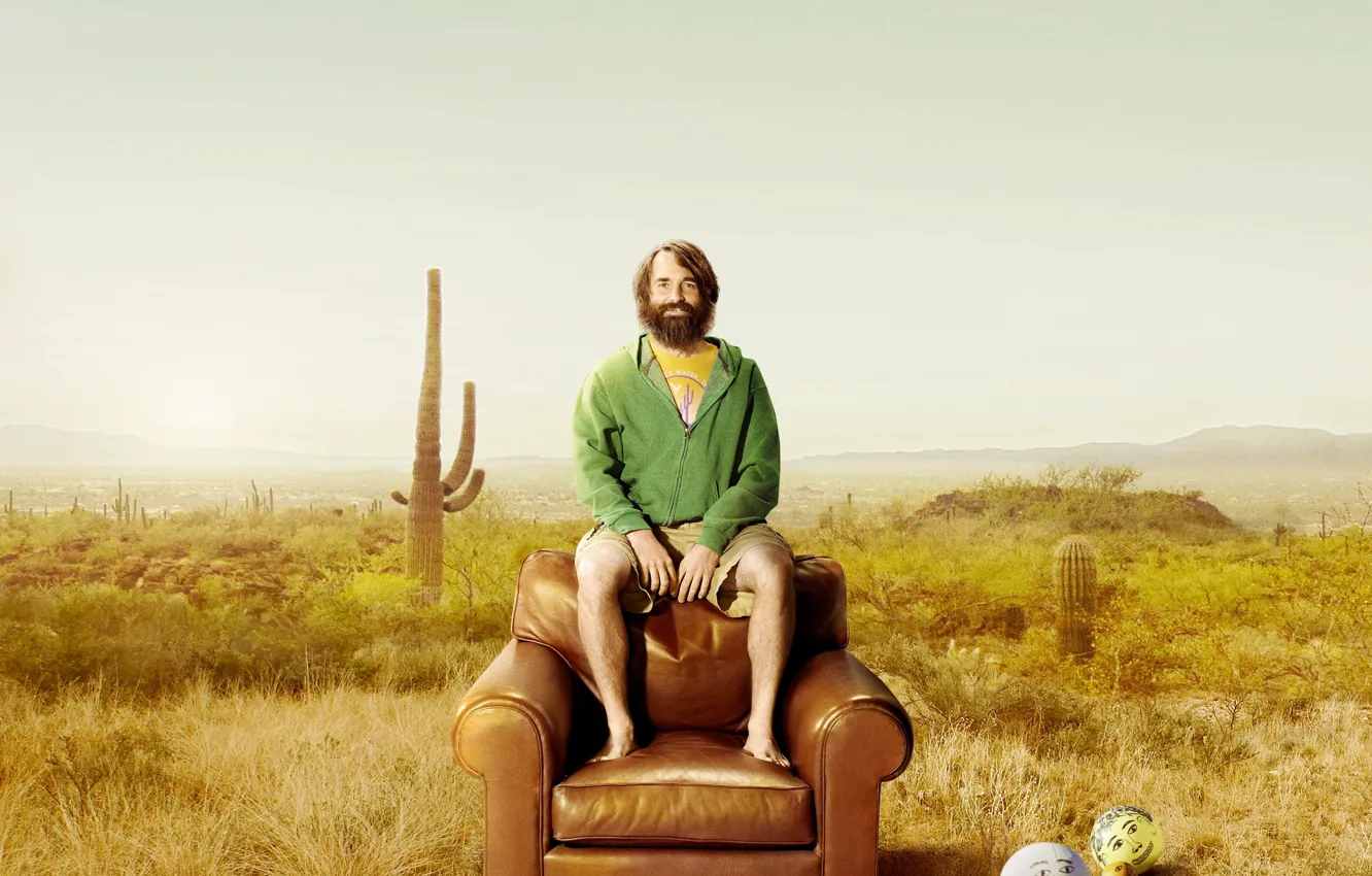 Photo wallpaper balls, sky, desert, mountains, man, sand, survivor, Heat