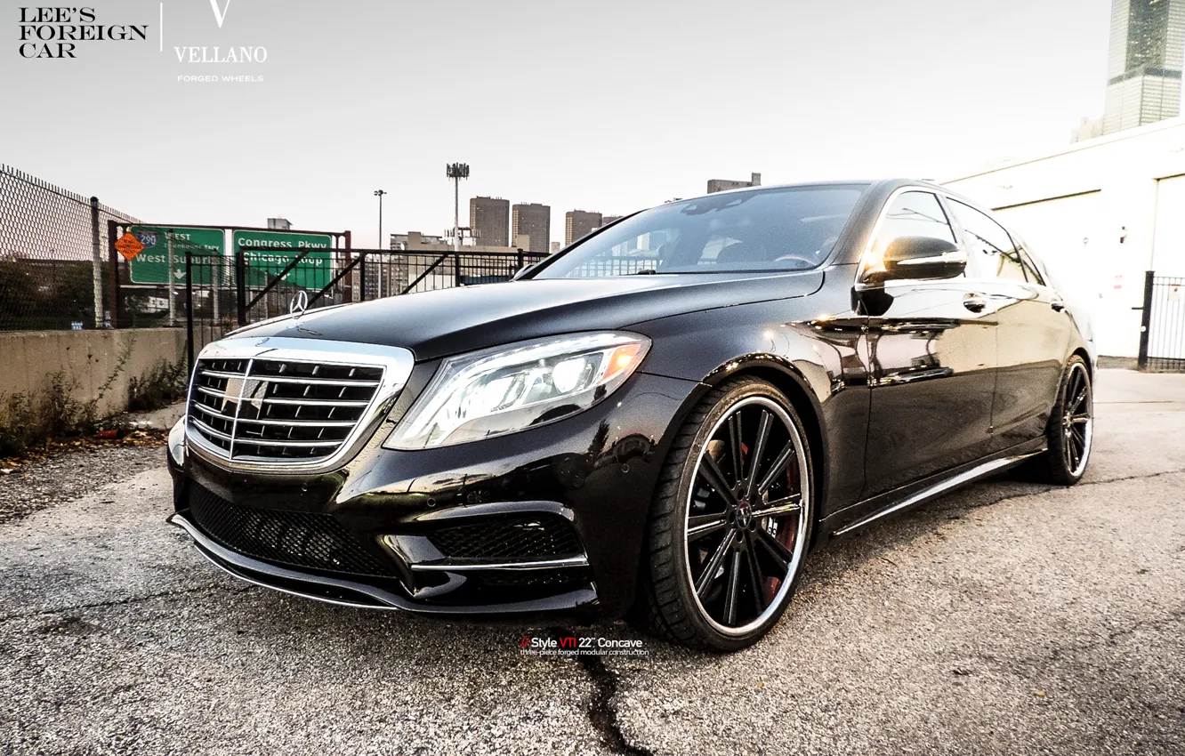 Photo wallpaper Mercedes, Benz, 2014, S 550