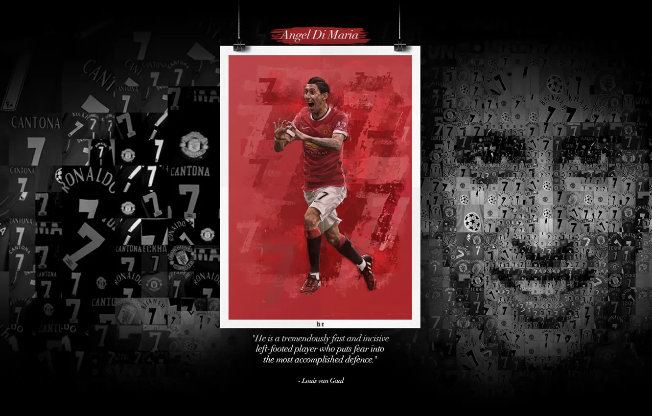 Photo wallpaper wallpaper, sport, football, Manchester United, player, Angel Di Maria