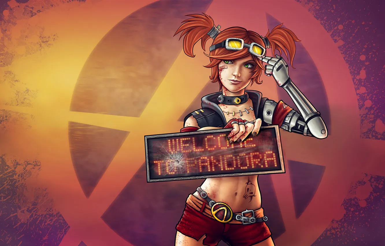 Photo wallpaper hand, Borderlands, Gaige, Mechromancer