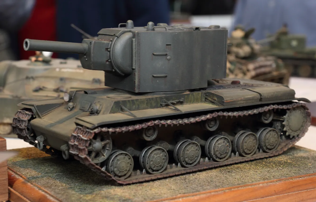 Photo wallpaper toy, tank, model, KV-1