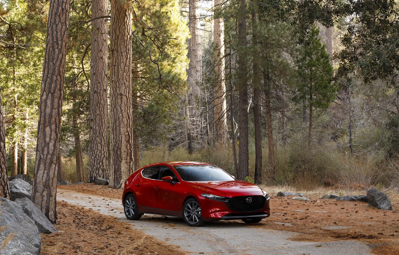 Photo wallpaper photo, Mazda, car, Hatchback, Mazda3, 2020, Skyactiv-G