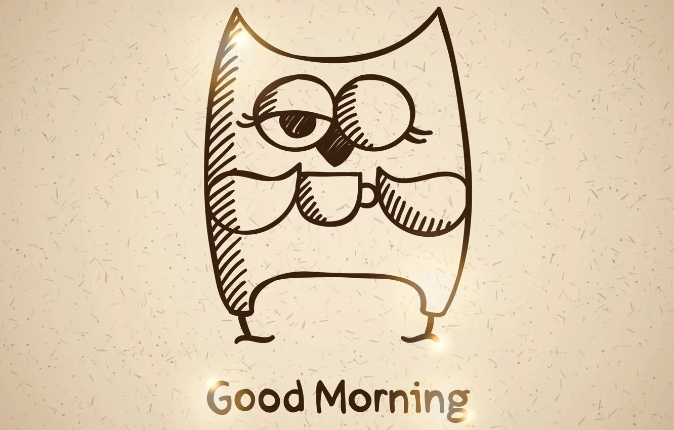 Photo wallpaper the inscription, owl, figure