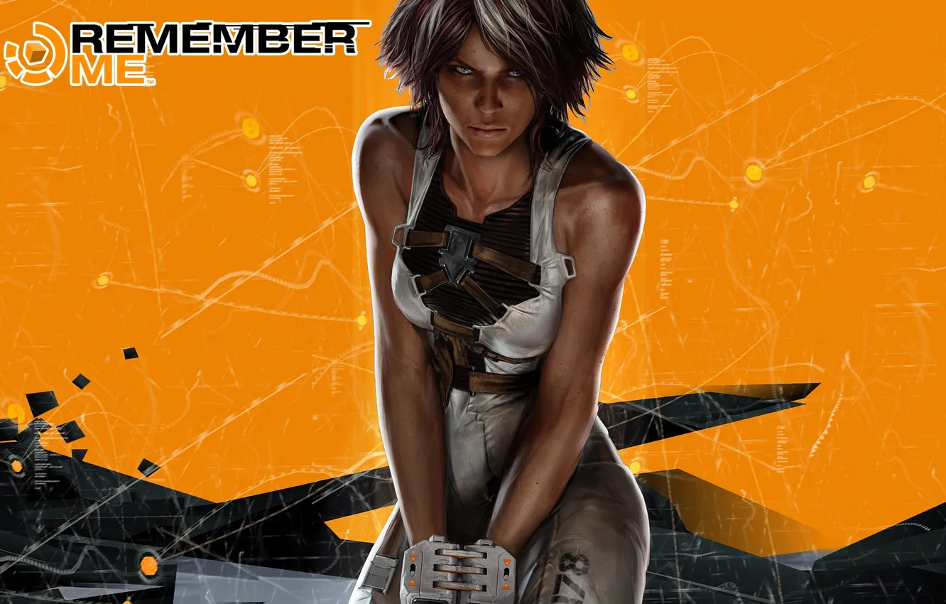 Photo wallpaper girl, the game, cyberpunk, handcuffs, games, Capcom, remember me, Nilin