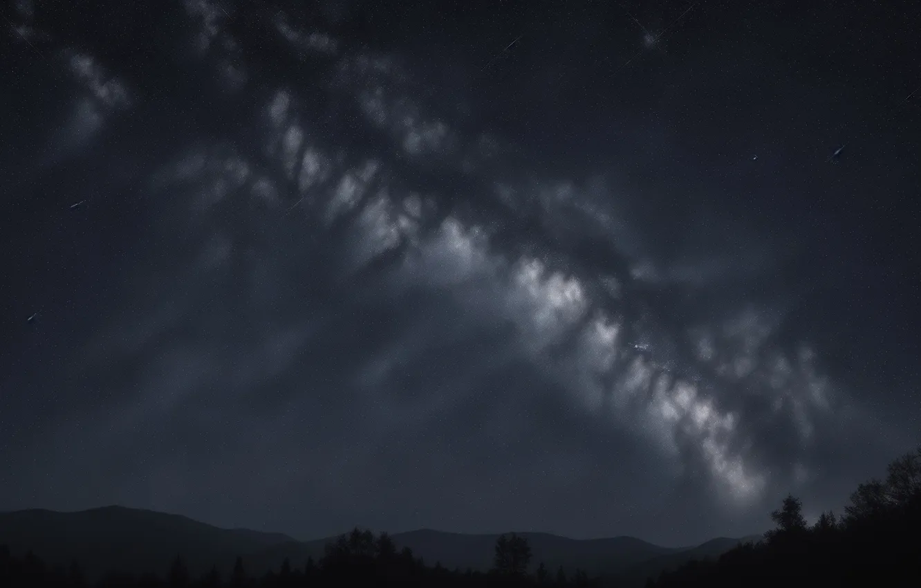 Photo wallpaper stars, night, darkness, background, Wallpaper, up, wallpaper, the milky way