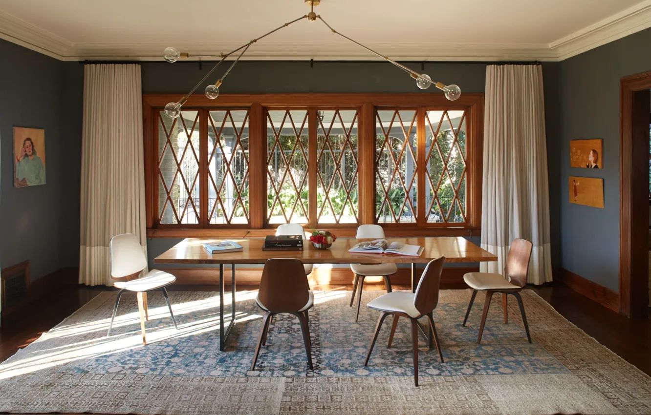 Photo wallpaper room, interior, dining room