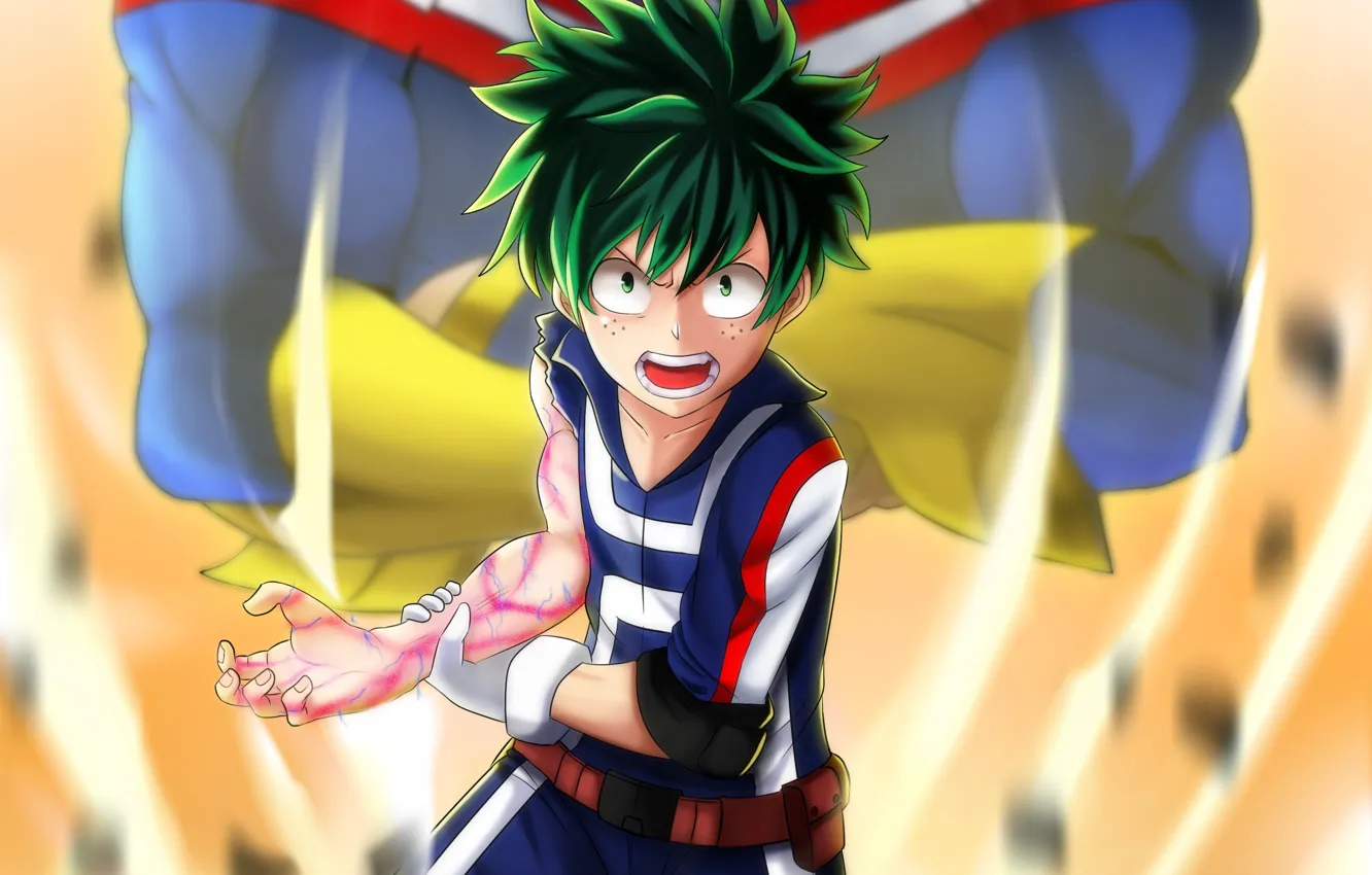 Photo wallpaper Boku no Hero Academy, My hero Academy, My Hero Academia, Midori Isuku
