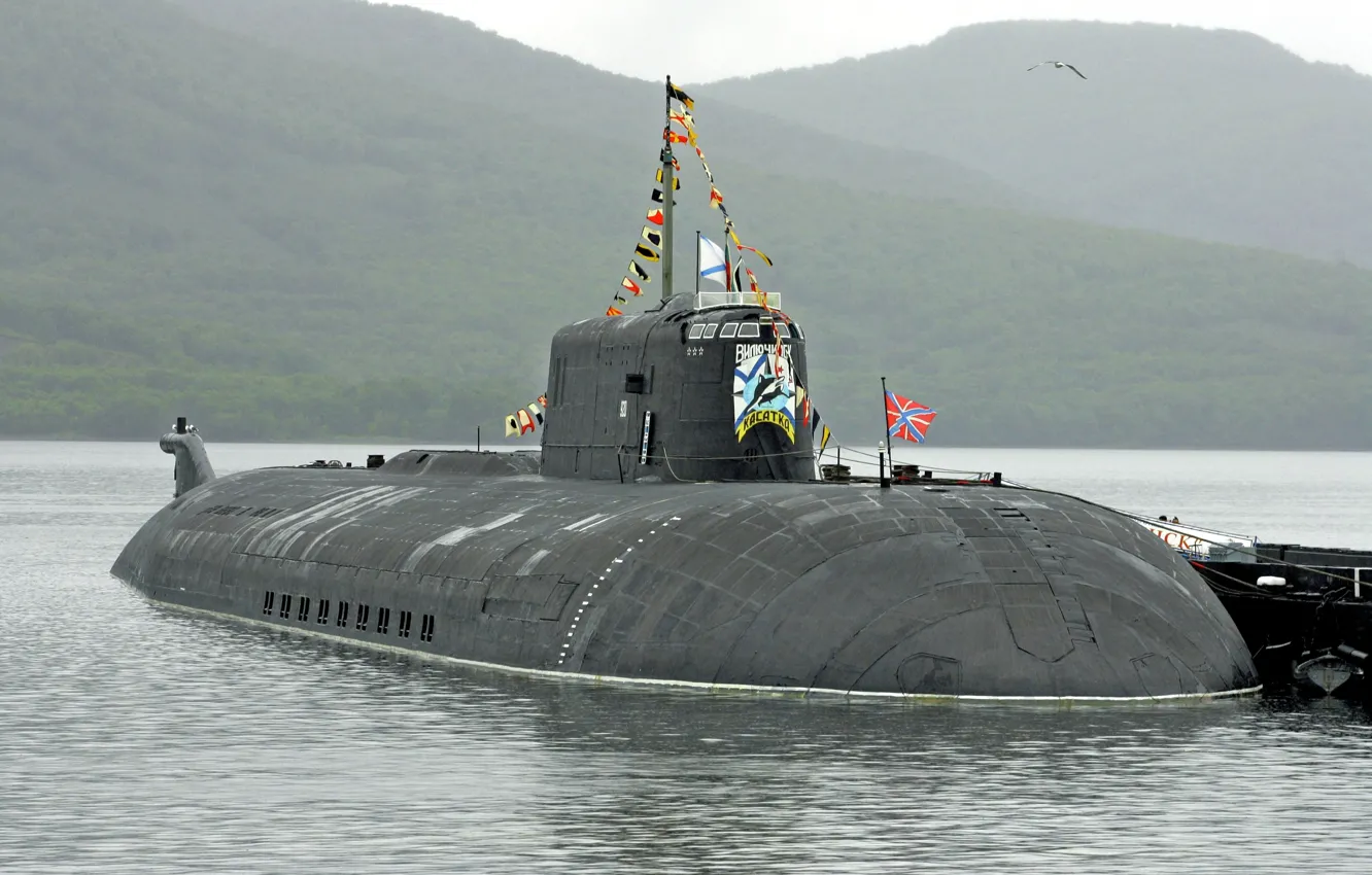 Photo wallpaper cruiser, underwater, atomic, rocket, Vilyuchinsk, the project 949A