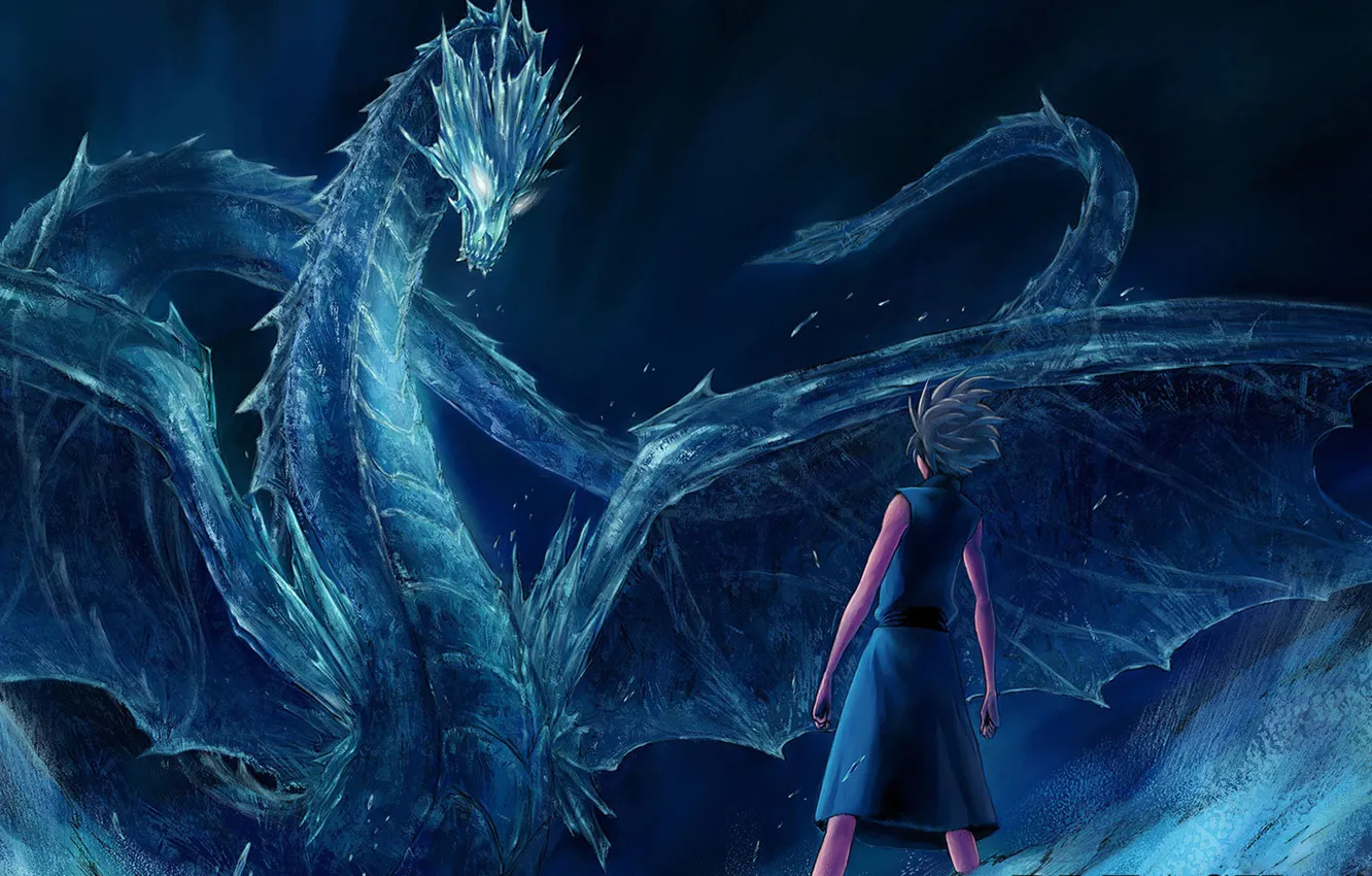 Photo wallpaper Bleach, Bleach, bankai, harimau, Hyourinmaru, Toshiro, Hitsugaya