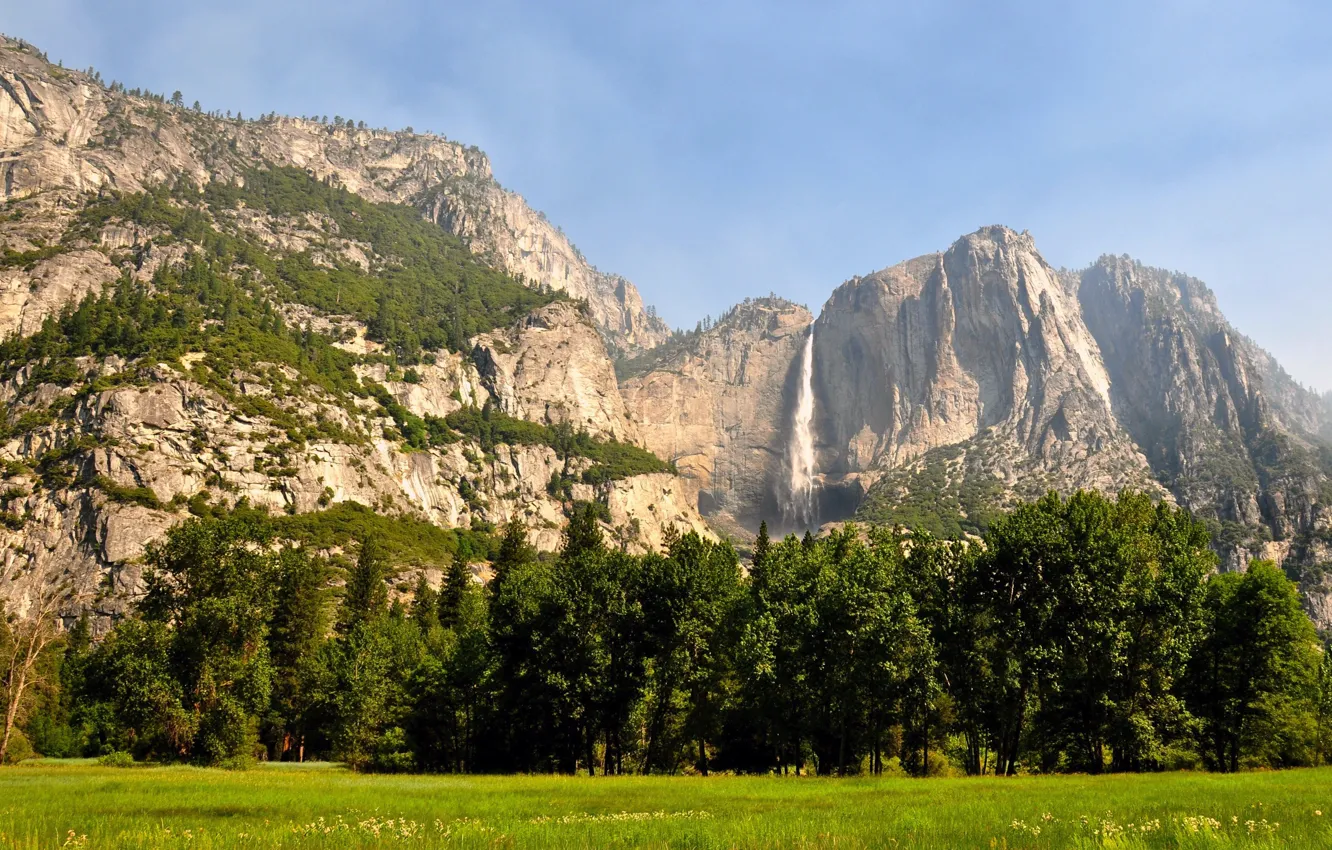 Photo wallpaper mountains, Forest, USA, CA, Yosemite