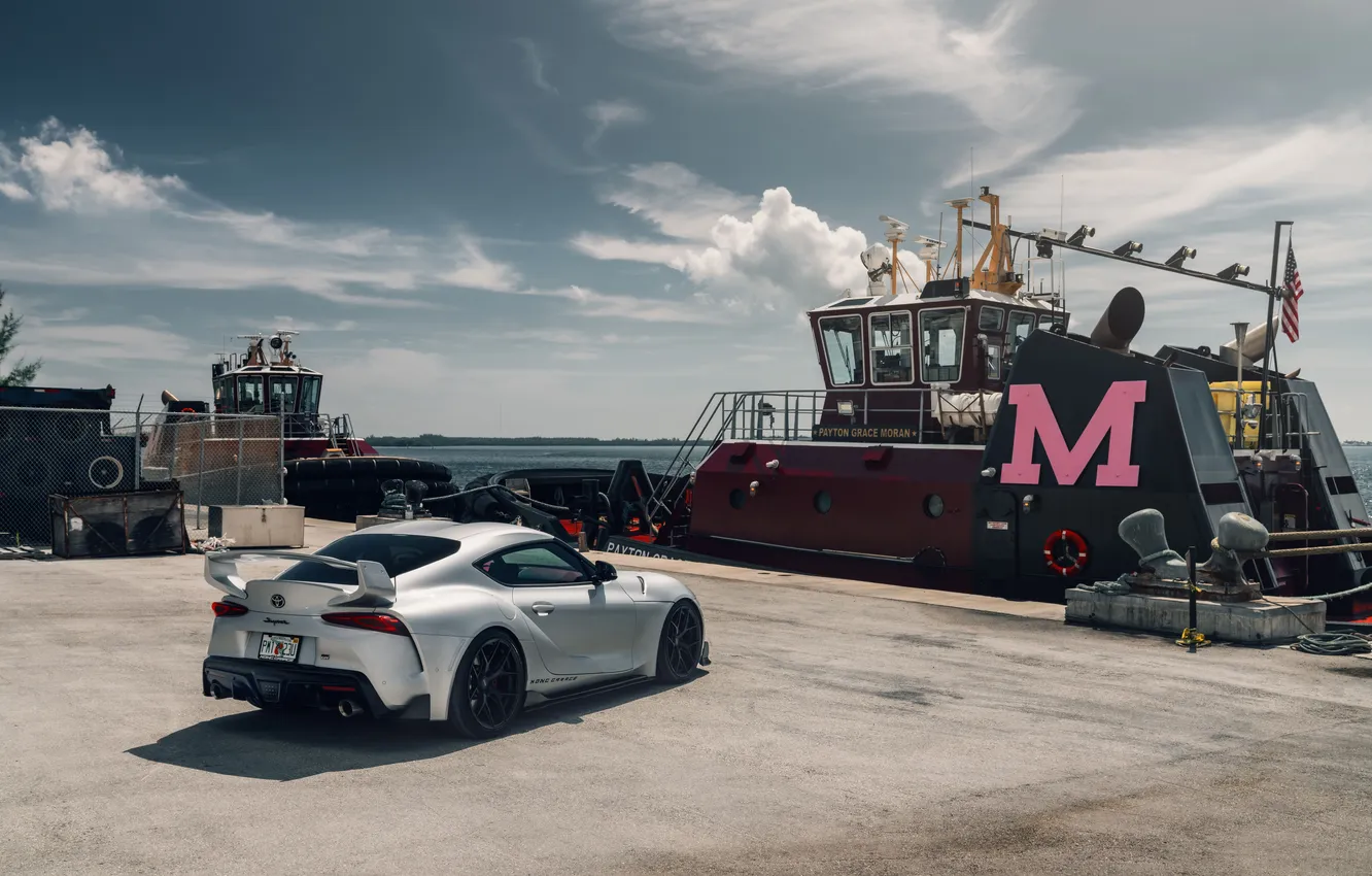 Photo wallpaper Toyota, Supra, Widebody, Liberty Walk