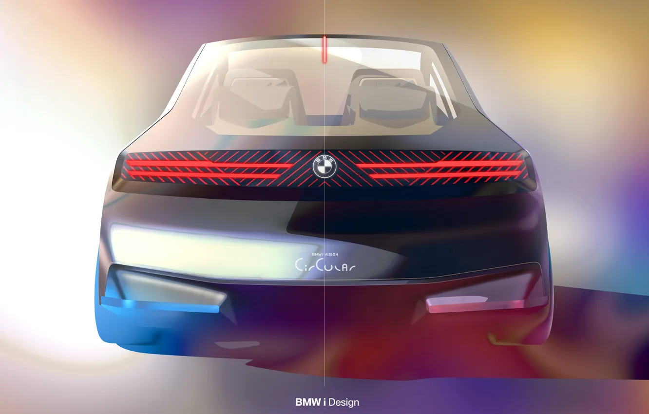 Photo wallpaper Concept, BMW, The concept, Art, Back, 2022, BMW i Vision Circular, Compact EV