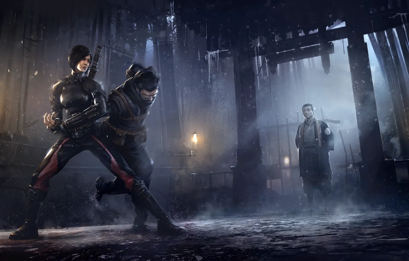 Photo wallpaper figure, art, fight, the monastery, art, comic, the fight, by gryphart