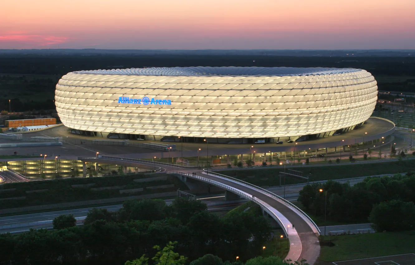 Photo wallpaper Munich, stadium, Allianz Arena