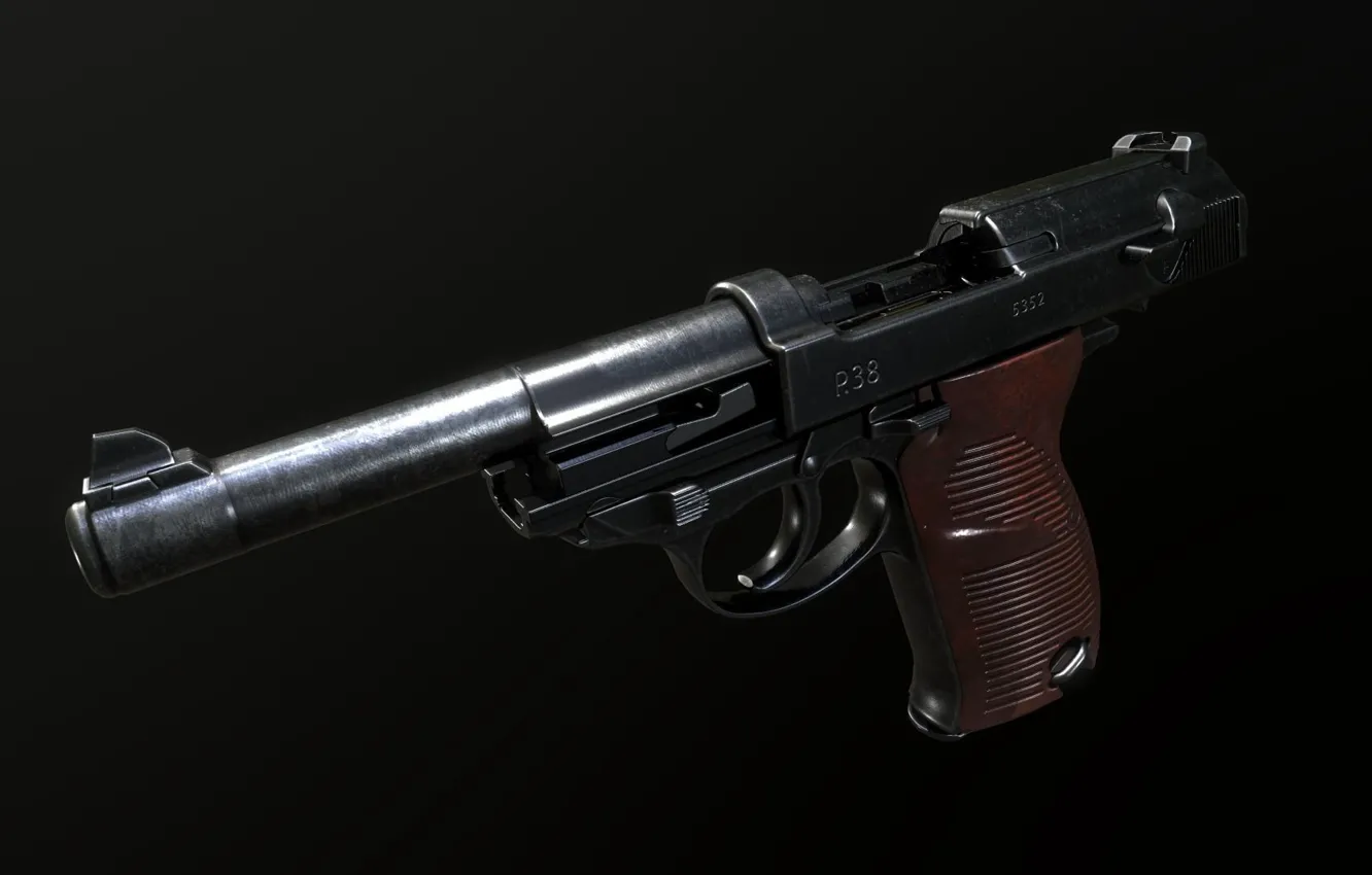Photo wallpaper Germany, self-loading pistol, Walther P38