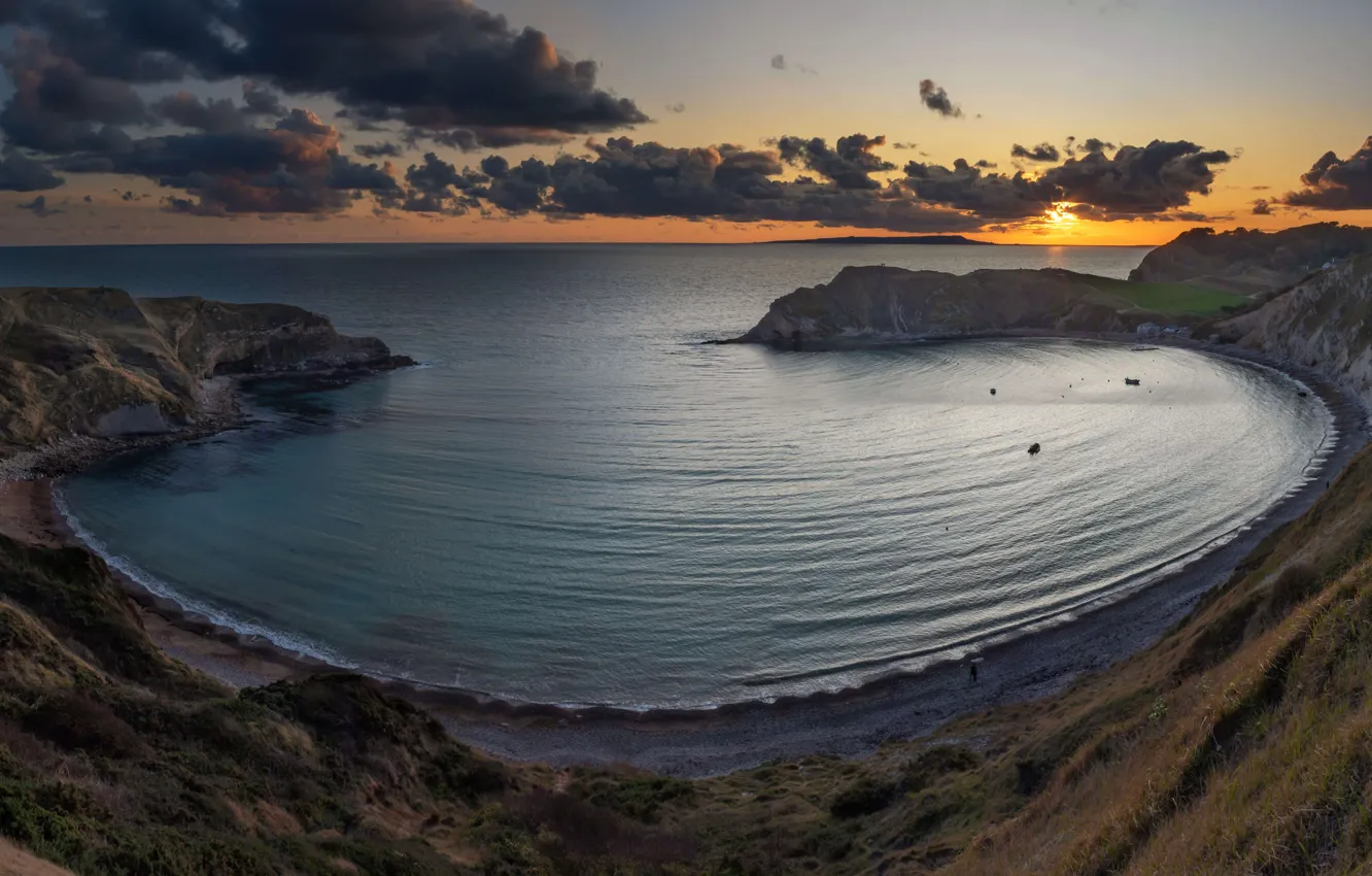 Photo wallpaper England, Dorset, Bay Lulworth-Cov