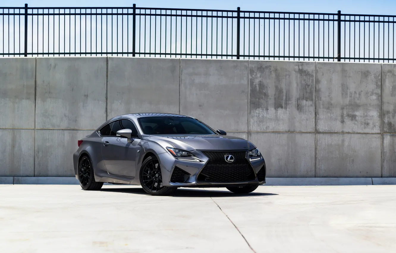 Photo wallpaper Lexus, Black, Wheels, RC-F