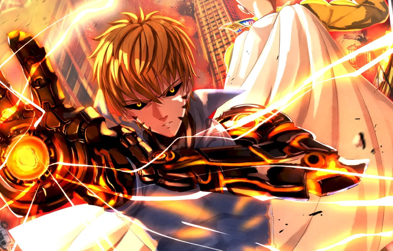 Photo wallpaper anime, art, One Punch Man, Genos