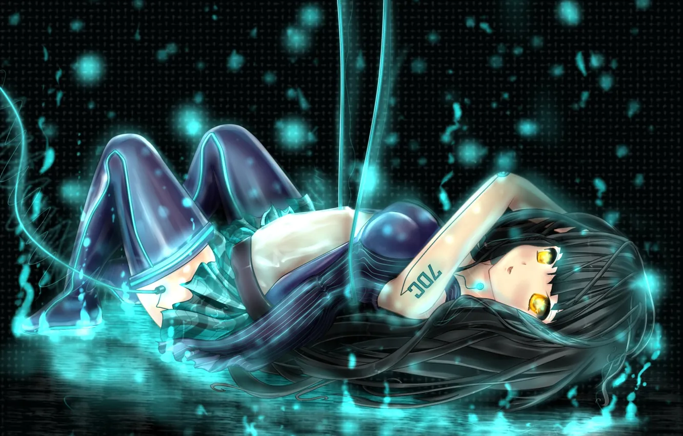 Photo wallpaper look, girl, wire, lies, art, ximbixill