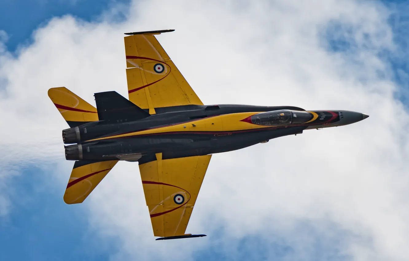 Photo wallpaper fighter, Hornet, Hornet, CF-18