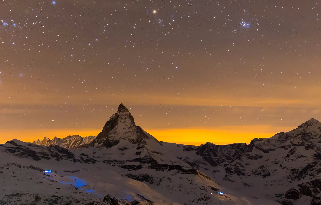 Photo wallpaper mountain, Switzerland, Alps, Matterhorn