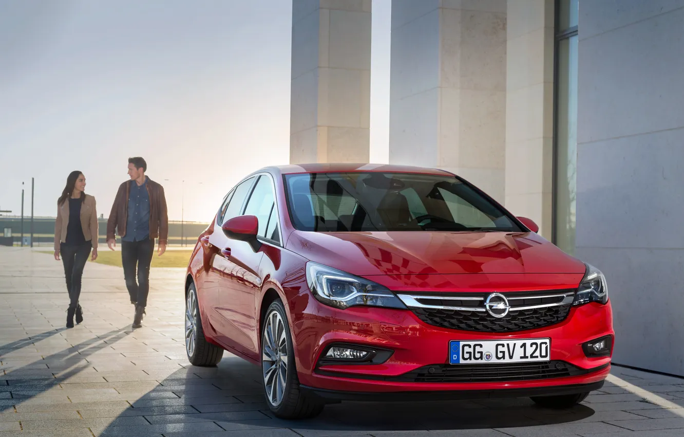 Photo wallpaper Opel, Opel, Astra, asters, 2015