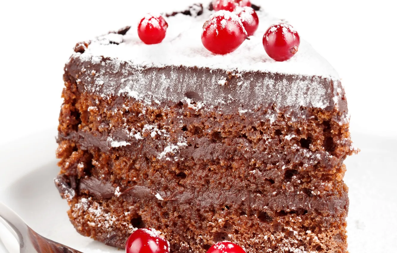 Photo wallpaper berries, berry, cake, cake, cake, cream, dessert, chocolate