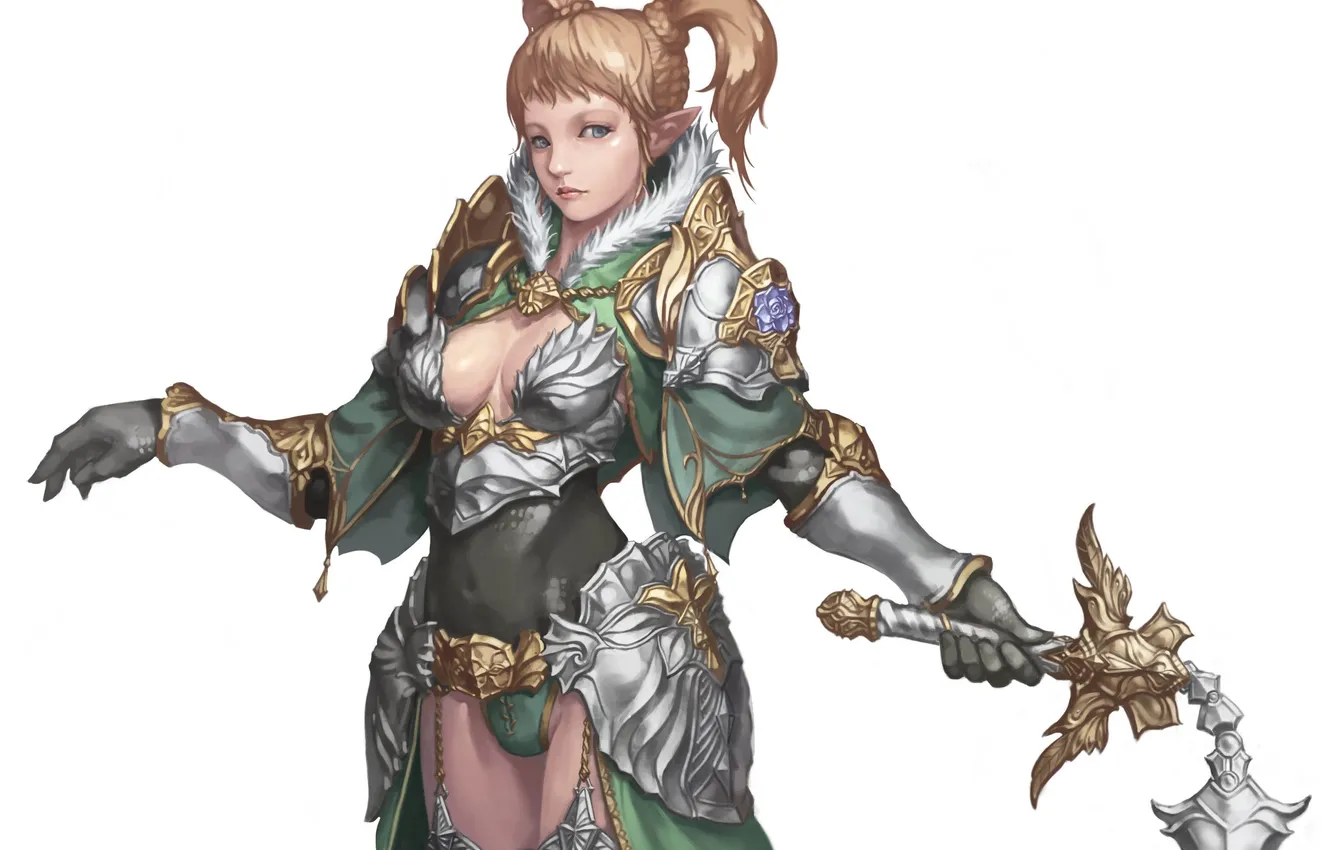 Photo wallpaper weapons, background, fiction, armor, hands, art, gloves, armor