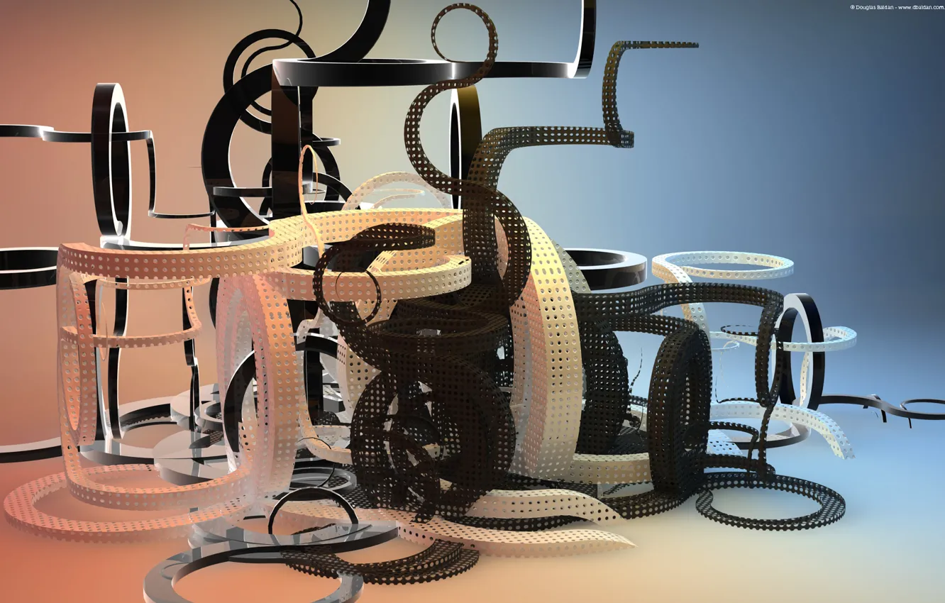 Photo wallpaper Abstract, Render, Cinema 4D, cool, Rendering, Elegant, Curves