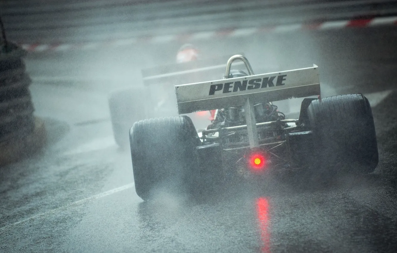 Photo wallpaper Rain, Race, Formula 1, Race, Formula 1, The car, Rain