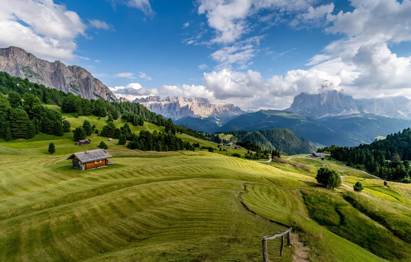 Photo wallpaper mountains, Alps, Italy, South Tyrol