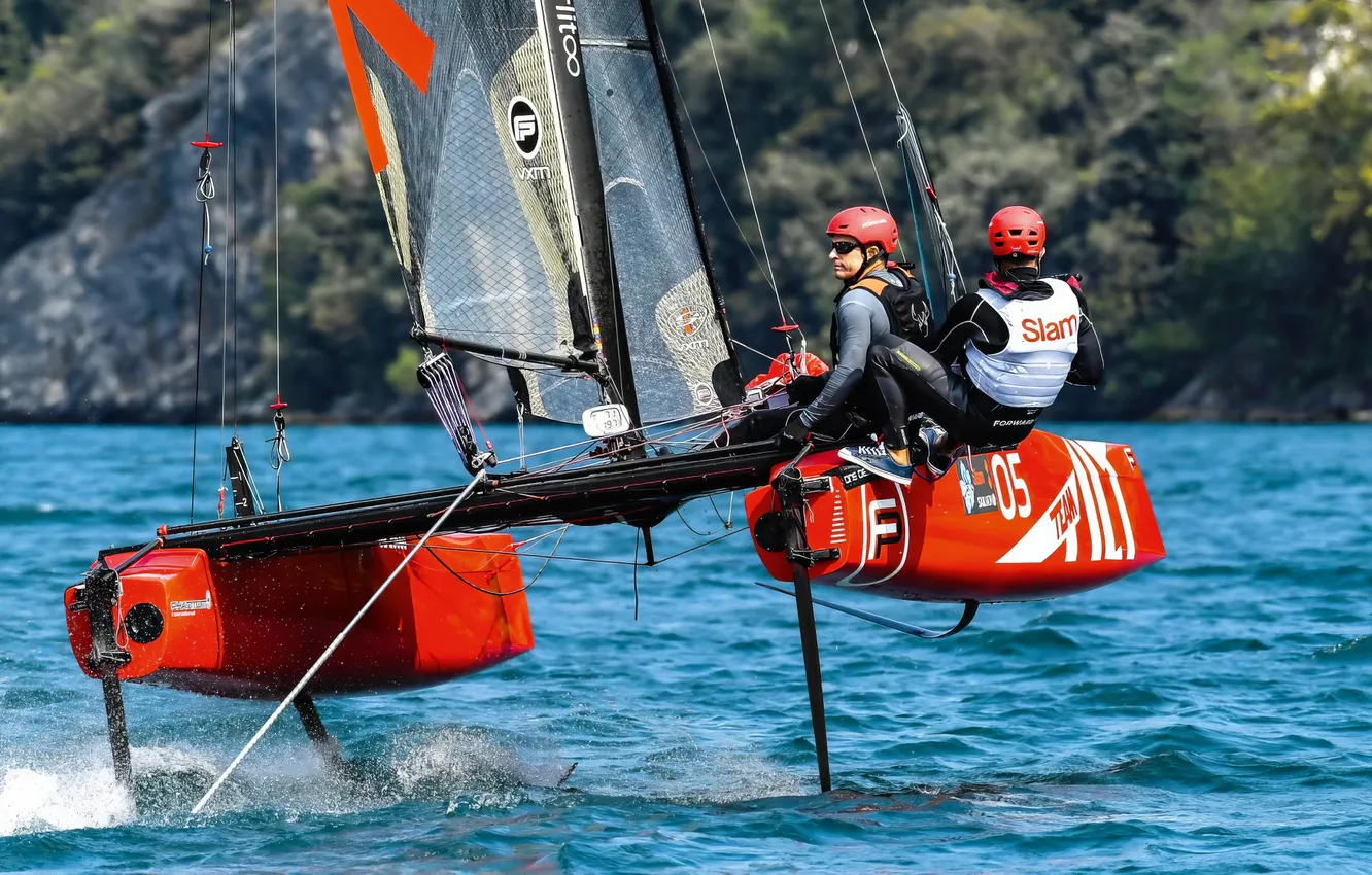 Photo wallpaper race, boat, speed
