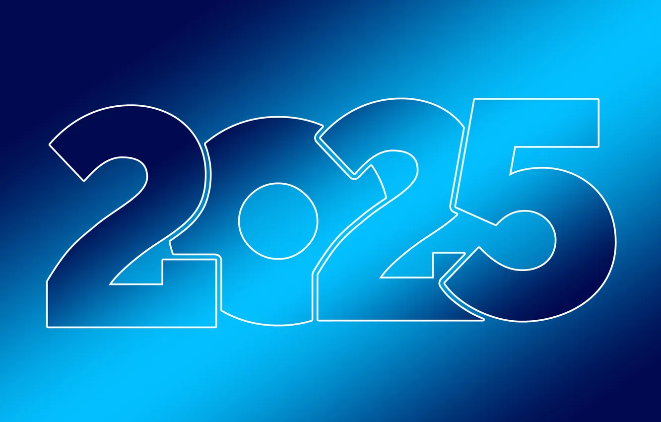 Photo wallpaper new year, 2025, colored background