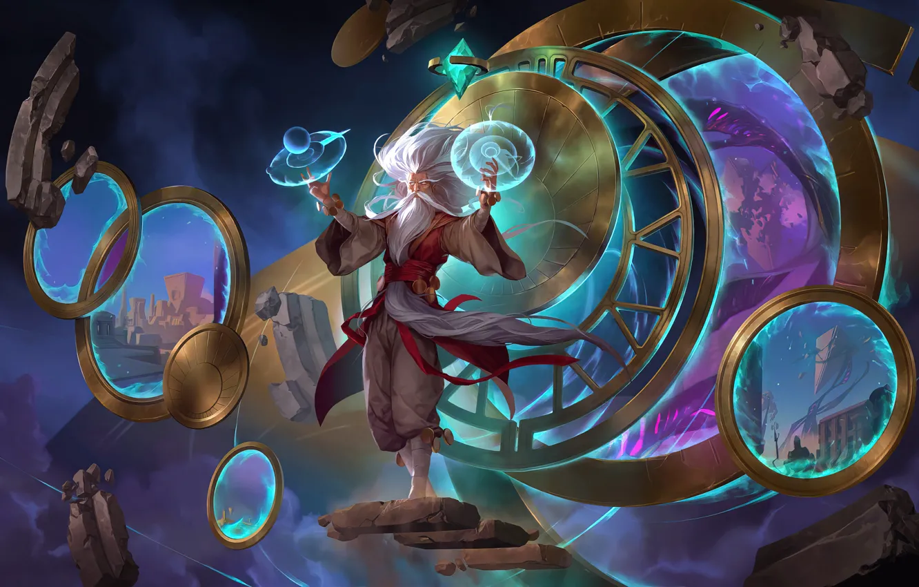 Photo wallpaper magic, the game, mechanism, game, magic, characters, lenses, League of Legends