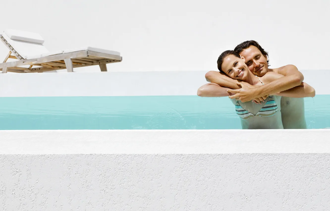 Photo wallpaper girl, mood, couple