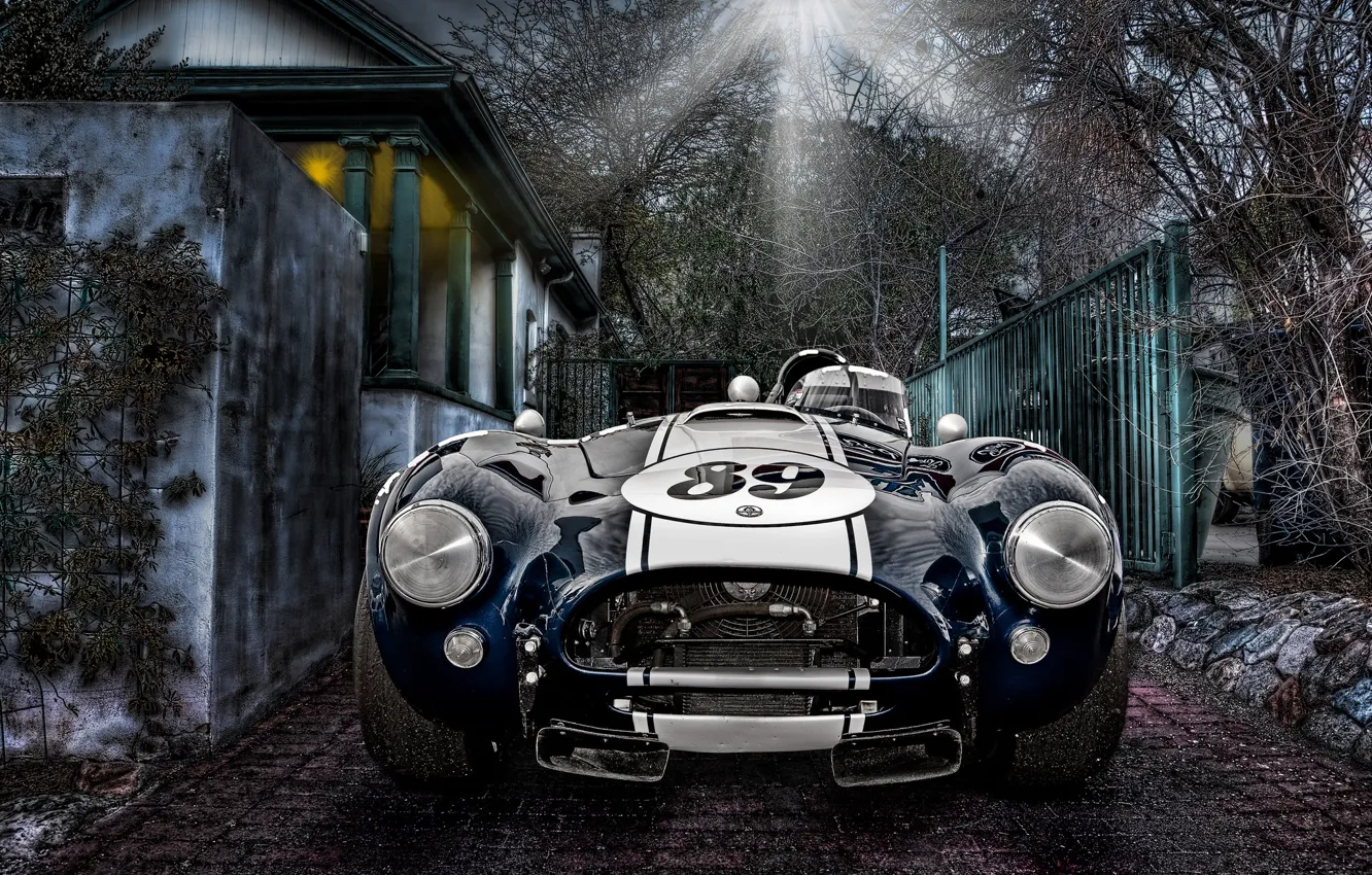 Photo wallpaper car, shelby, classic, legend, cobra, 427, racing, athletic