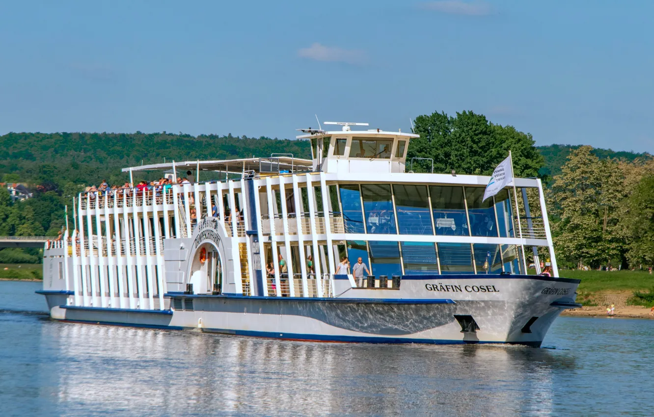 Photo wallpaper retro, Elba, ship, a pleasure