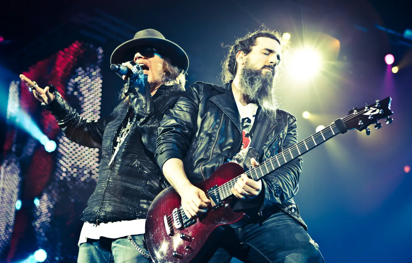 Photo wallpaper guitar, Axl Rose, Rock 'n' Roll Singer