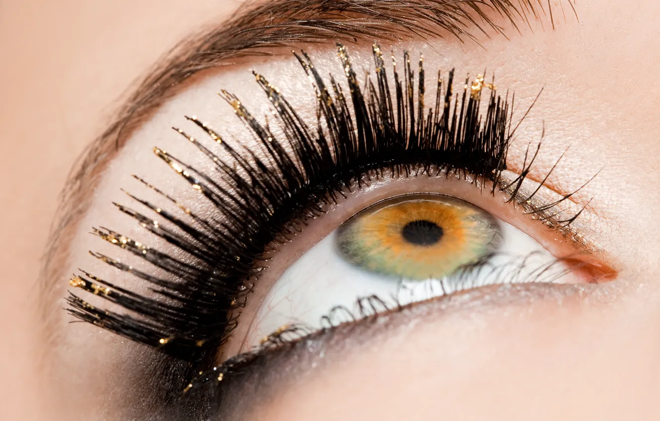 Photo wallpaper woman, eye, eyelashes