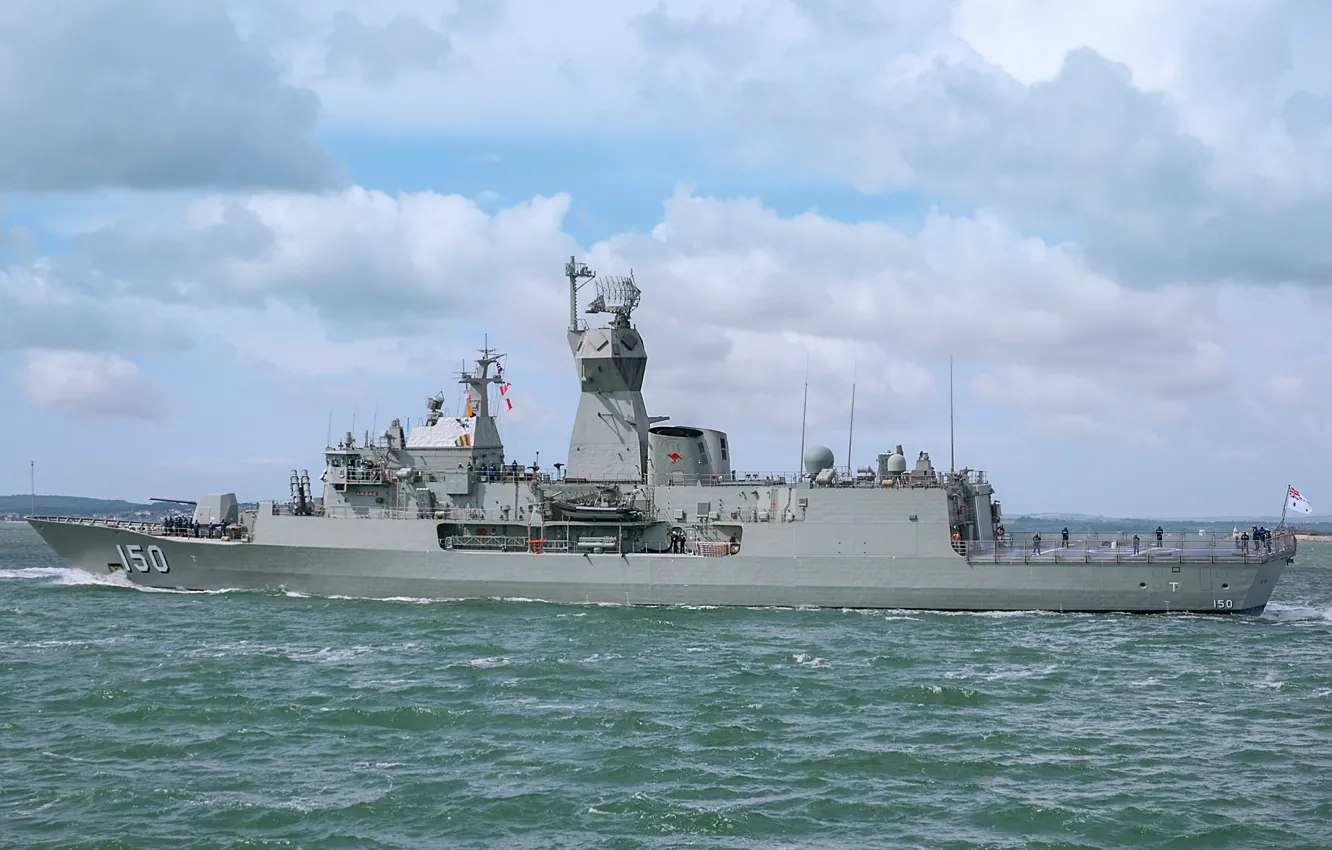 Photo wallpaper frigate, The Royal Australian Navy, HMAS Anzac, FFH 150