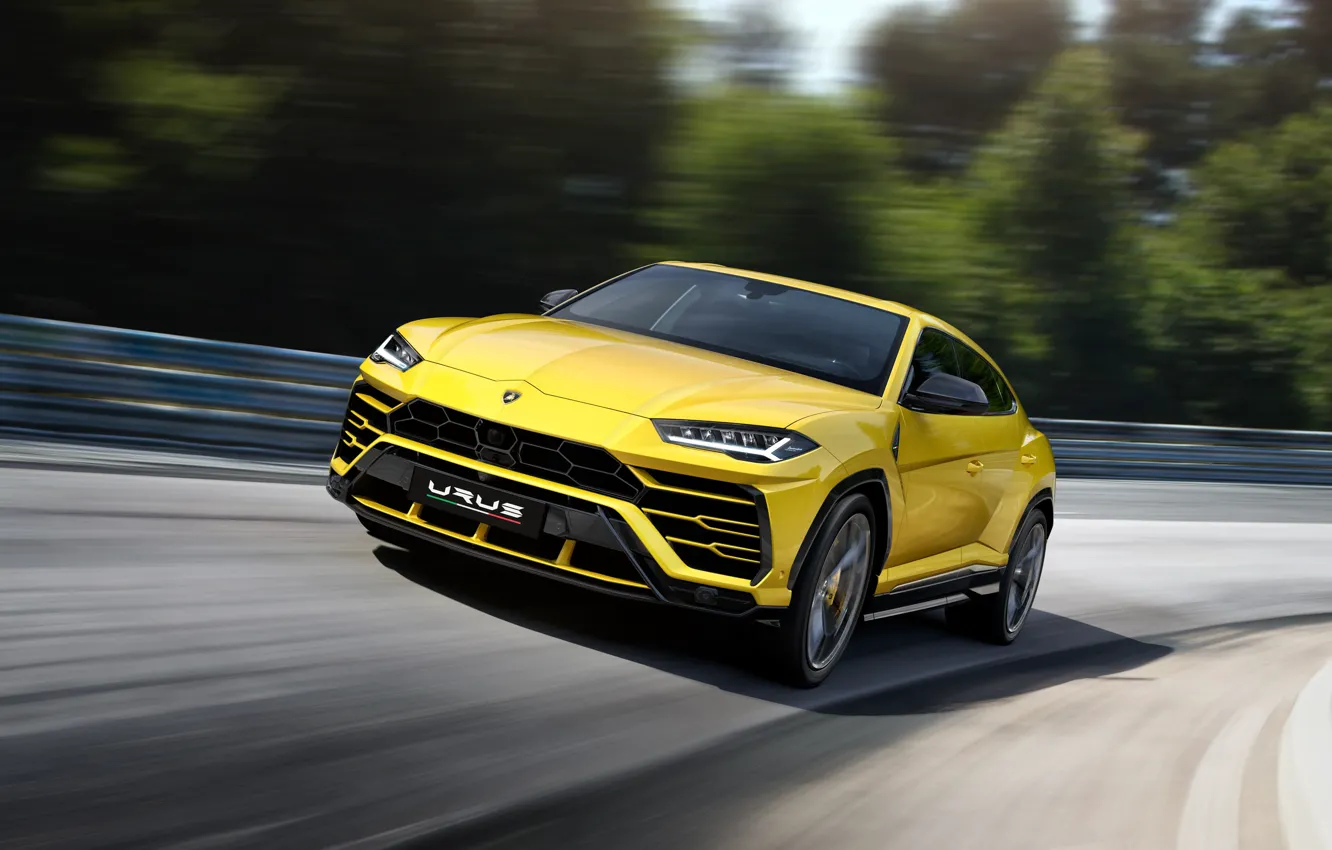 Photo wallpaper speed, Lamborghini, 2018, Urus