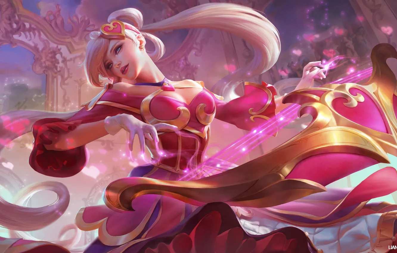 Photo wallpaper the game, art, League of Legends, Sona