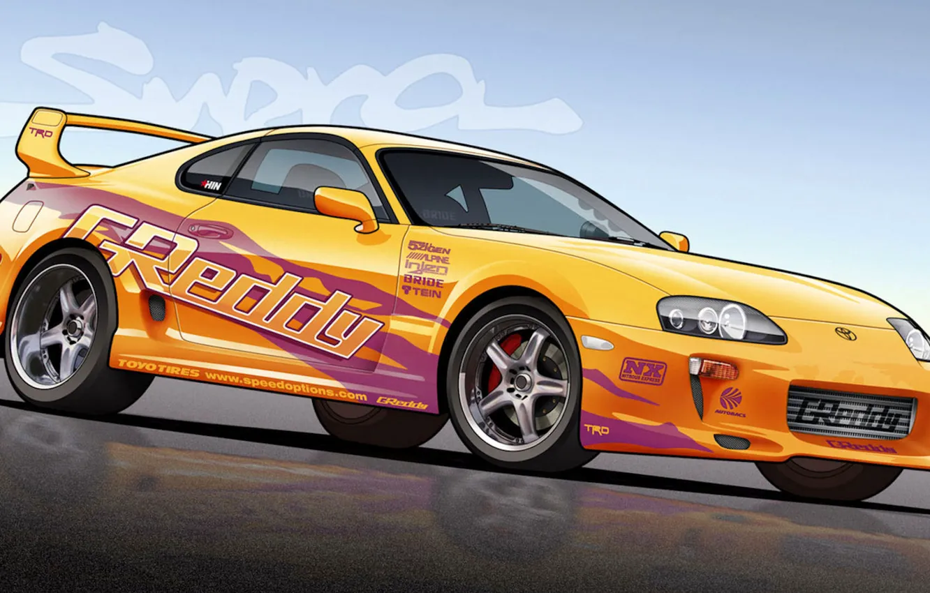 Photo wallpaper Japan, Toyota, tuning, power, Supra, race, Turbo, JDM