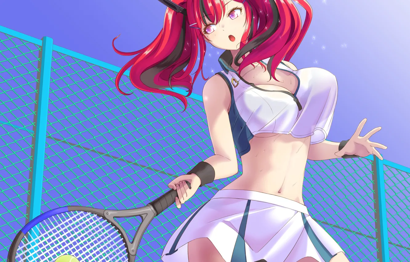 Photo wallpaper girl, sexy, cleavage, panties, long hair, boobs, anime, beautiful