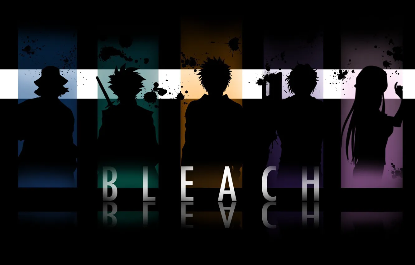 Photo wallpaper bleach, Bleach Urahara, bleach, Inoue Orihime, Hitsugaya Toshiro, Yasutora Chad, Kurosaki Ichigo, incognito