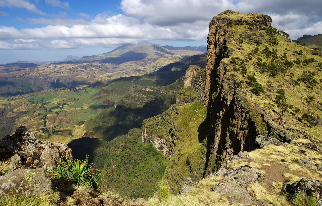 Photo wallpaper mountains, Ethiopia, Simien Mountains National Park, Amhara