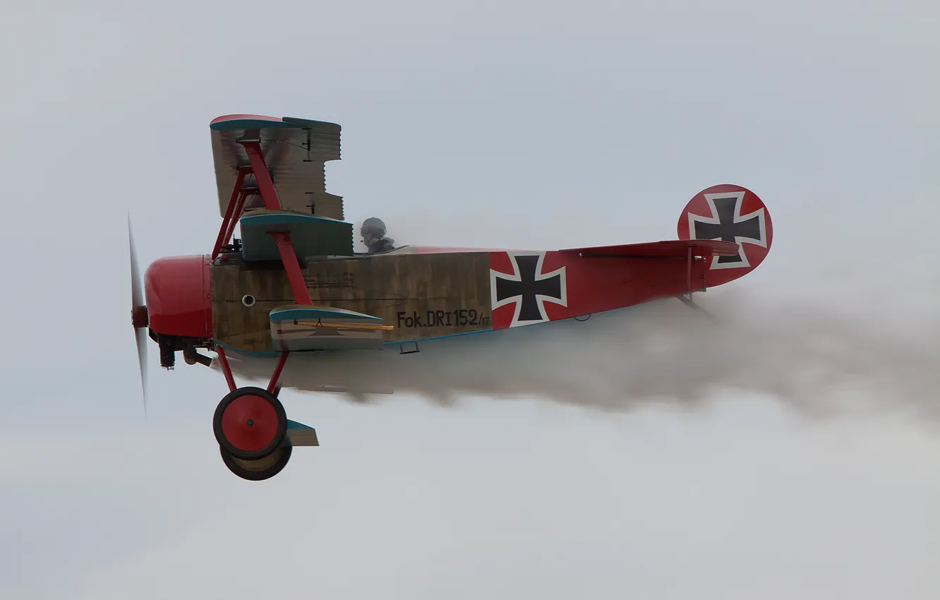 Photo wallpaper power, war, Germany, fighter, first, Triplane, world, Fokker Dr. I